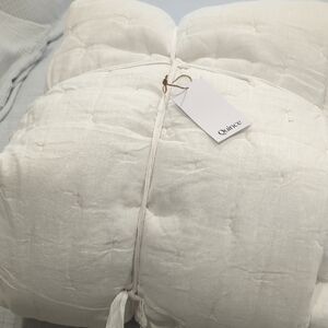 NWT Quince European Linen Dream Quilt - White - King
